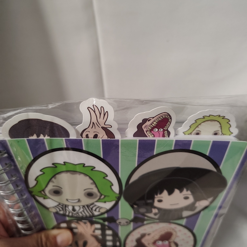 🪲NWT Beetlejuice Vinyl Covered Spiral Journal w/ Vinyl Separators - Picture 5 of 16